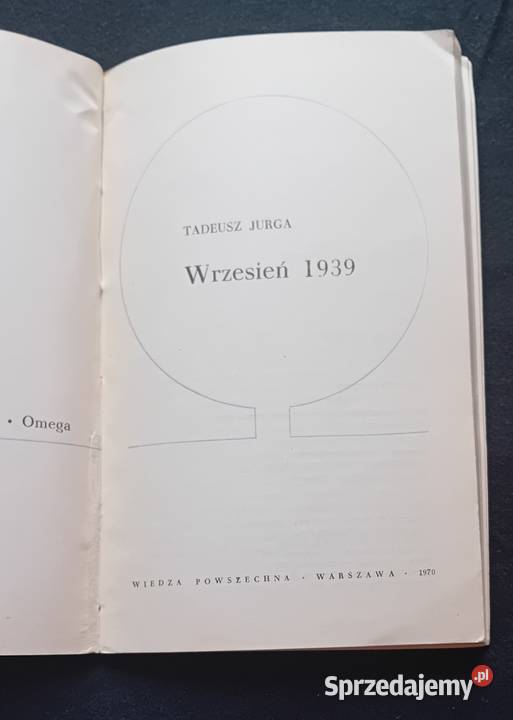 Tadeusz Jurga Wrzesień 1939 Wiedza Powszechna Antykwariat Koźminek
