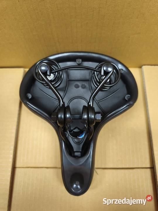 Siodło rowerowe GEL żelowe czarne wygodne Dębica