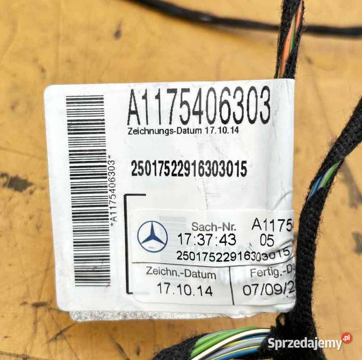 MERCEDES CLA W117 WIĄZKA INSTALACJA DRZWI PRAWY Radom