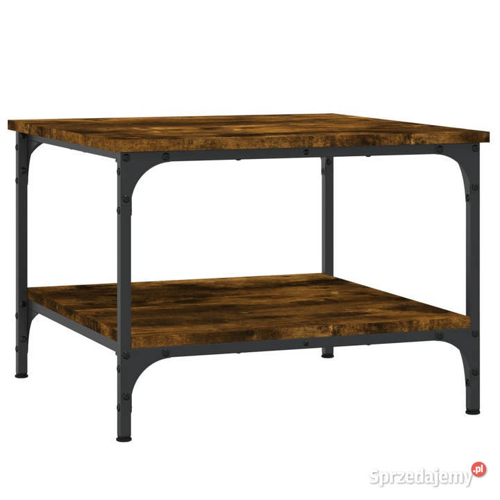 Stolik kawowy przydymiony dąb 55x55x40 WM832830 sprzedam