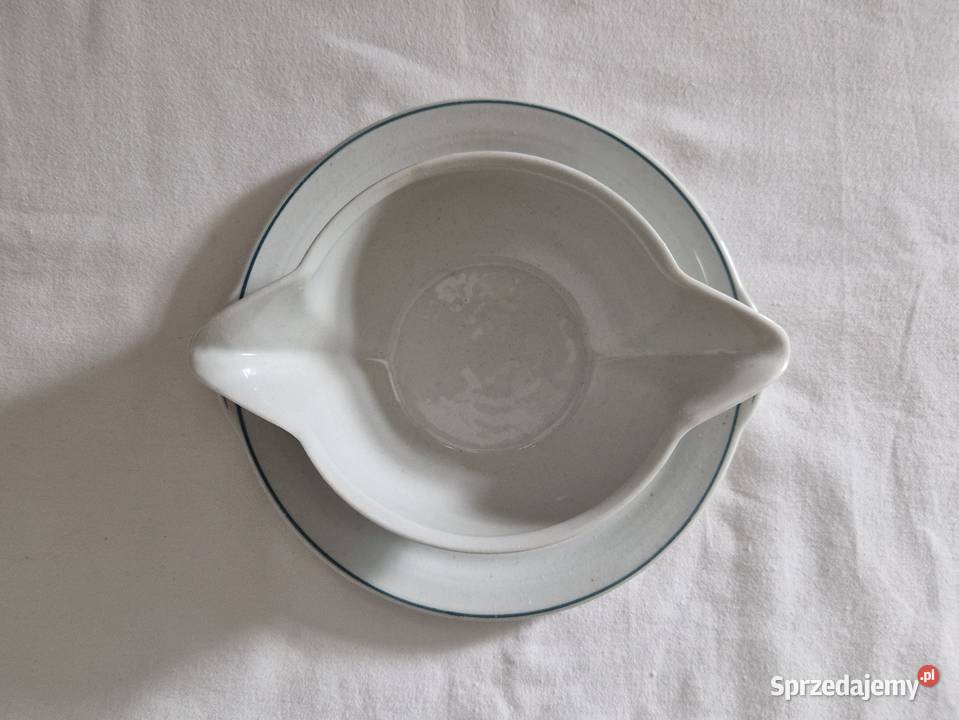 Stara dwustronna sosjerka porcelana Ćmielów mazowieckie