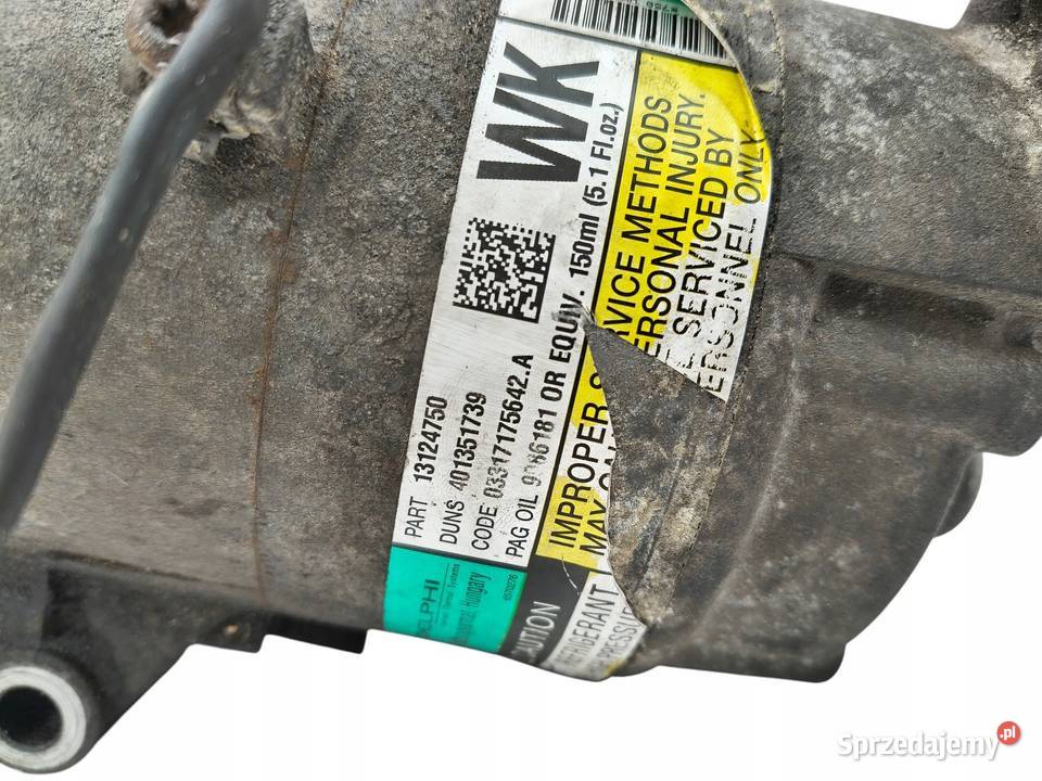 SPRĘŻARKA KLIMATYZACJI Opel Astra III H Zafira B Chełm sprzedam