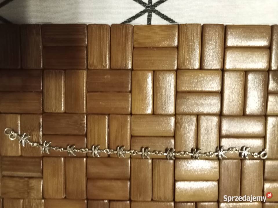 Bransoletka srebro liście patyna łódzkie Łódź sprzedam