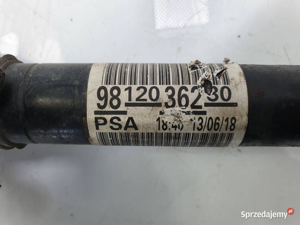 PÓŁOŚ LEWA PRZÓD PEUGEOT 301 9812036280 Lipno
