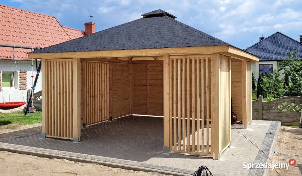 ALTANA OGRODOWA WIATA TARAS ZADASZENIE Architektura ogrodowa Kijaszkowo