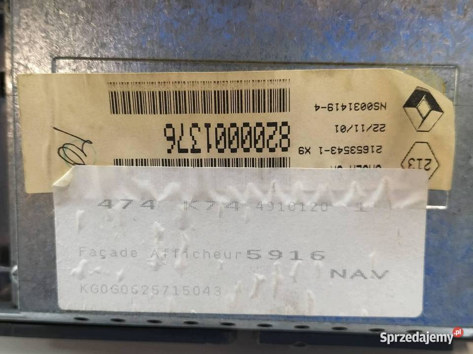WYŚWIETLACZ 8200001376 Renault Laguna II Liczniki i zegary świętokrzyskie