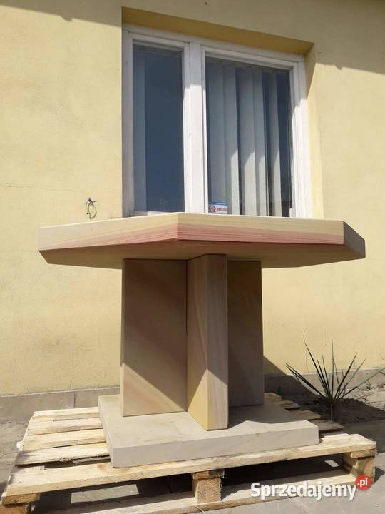 Komplet ogrodowy z piaskowca łódzkie Miedzna Drewniana