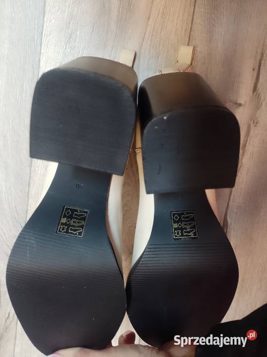 40 Nasty Gal Skórzane botki biznesowe z Londynu czarny Kraków