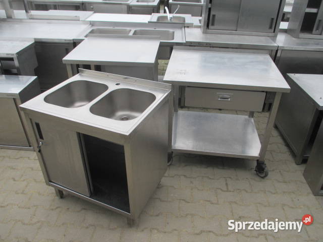 Zlew Gastronomiczny 2 Komorowy Drzwi Suwane Ostrów Wielkopolski