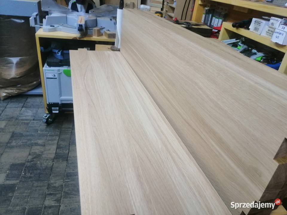 Schody trepy stopnie dębowe jesionowe lite