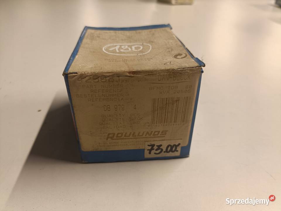 Peugeot 104 PRZEDNIE KLOCKI HAMULCOWE przód osobowe Rudka