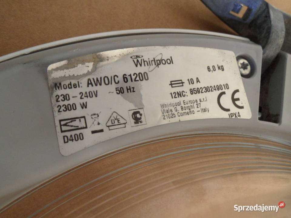 drzwi pralki whirlpool AWOC61200 Strawczyn