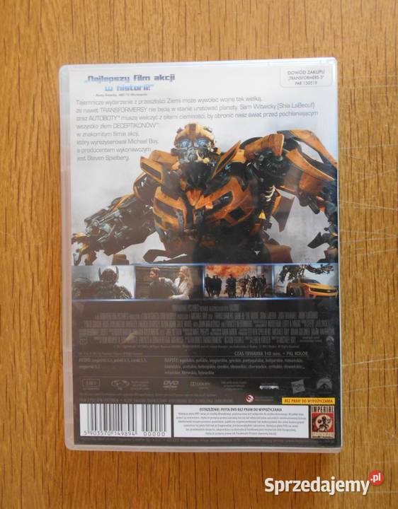 Michael Bay Transformers 3 1 płyta lubelskie Parczew