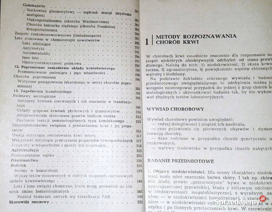 Podstawy hematologii lekarza praktyka Zdzisława Chełm sprzedam