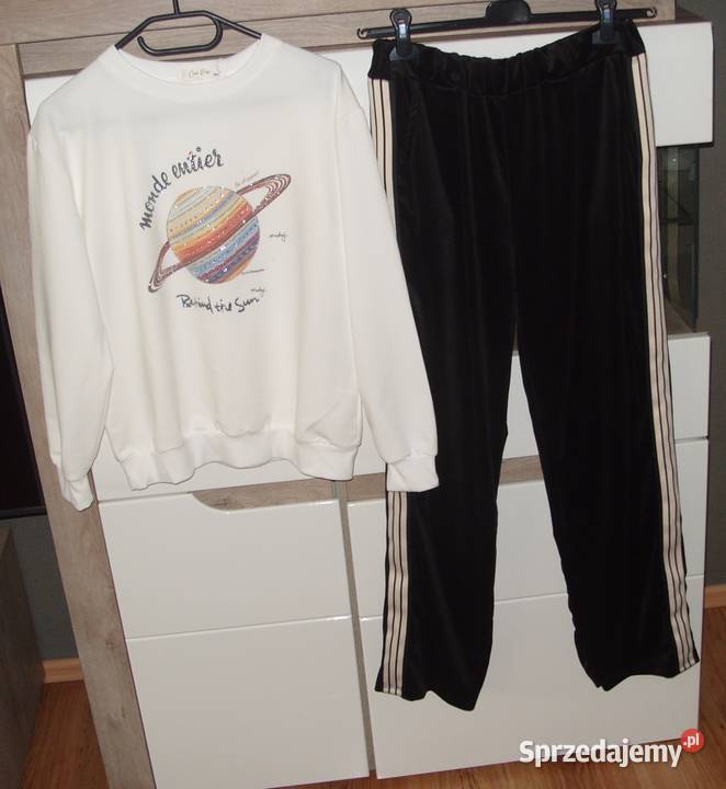 Zestaw Bluza COCCO ROSSA Welurowe spodnie z Rawicz