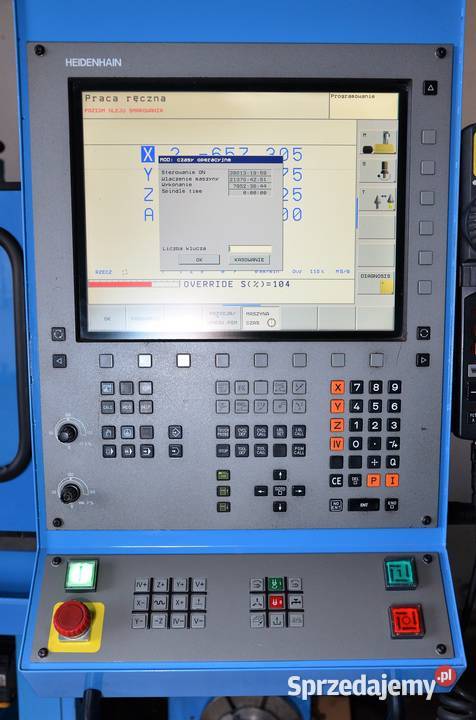 Frezarka CNC JAFO FYN 50 ND HEIDENHAIN 2007r 4 Produkcja dolnośląskie Jawor sprzedam