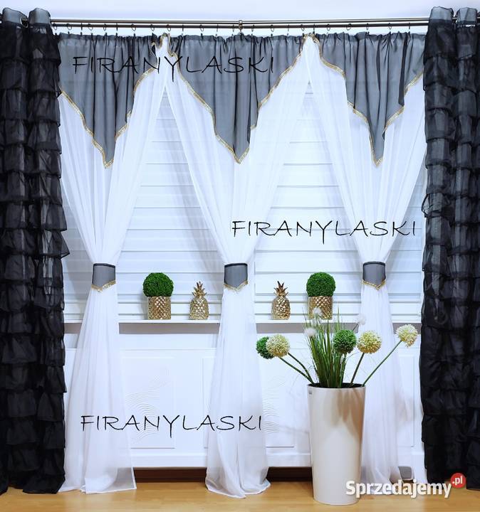 Firana 400x250 firany białe czarne firanki do Radzyń Podlaski sprzedam