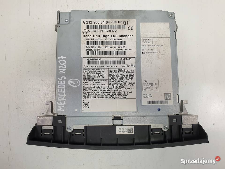 Mercedes W207 C207 RADIO NAWIGACJA A2129008404 lubelskie