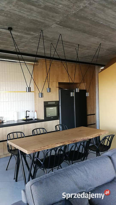 Nowoczesna lampa wisząca ABRA LED stół wyspę czarny Rzeszów