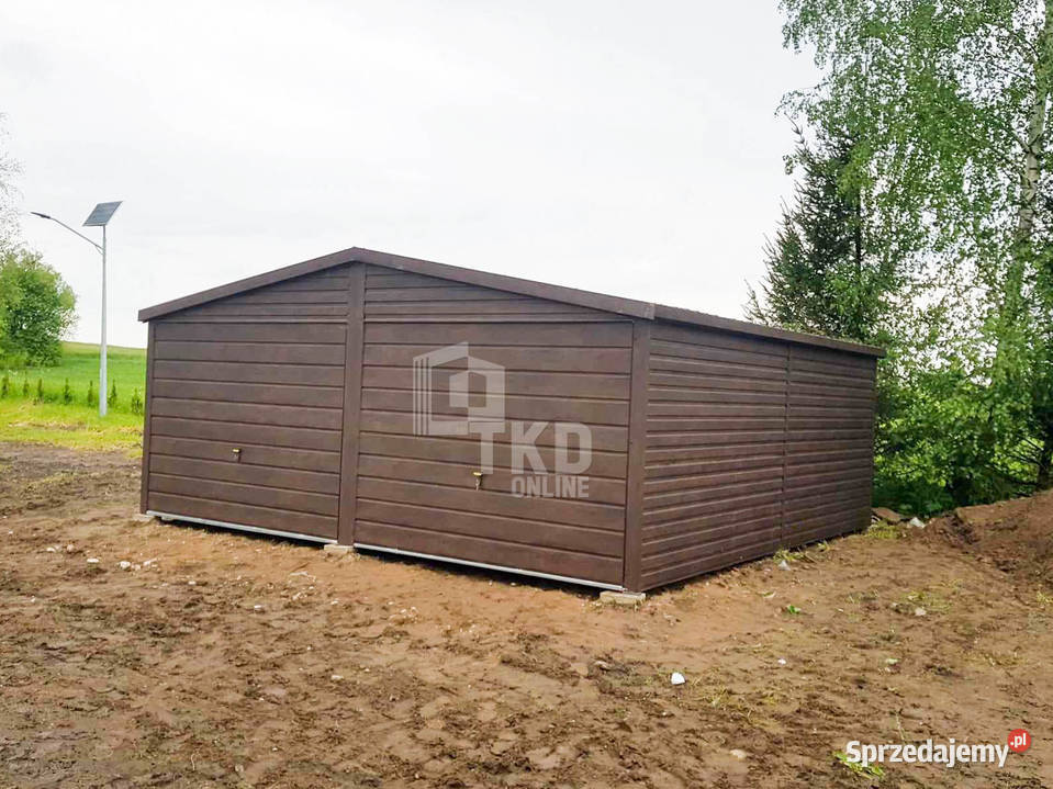 Garaż Blaszany 6x6 2x Brama blachodachówka Słupsk