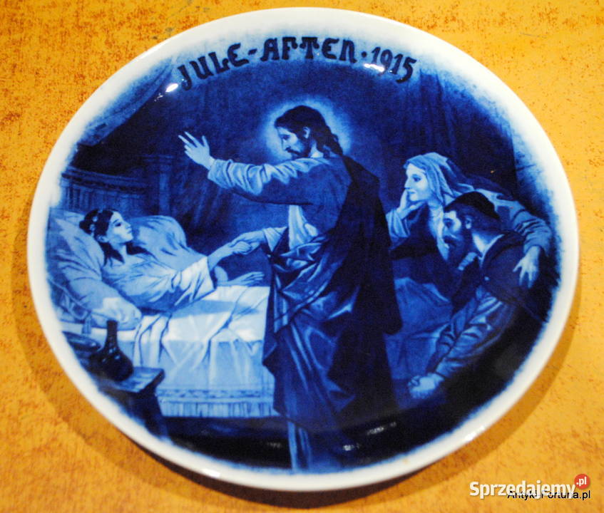 Talerze kobaltowe Sceny biblijne Mała Karczma sprzedam