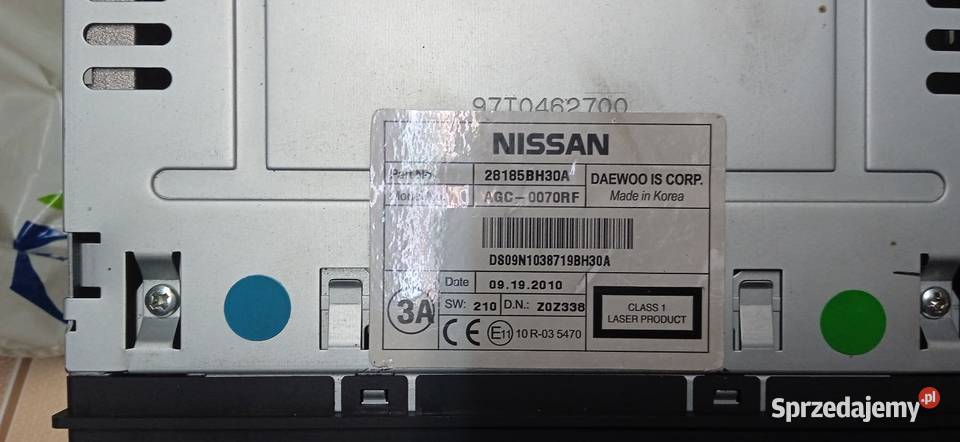 Radio samochodowe do Nissan Note e11 Sprzęt audio fabryczny Giżycko