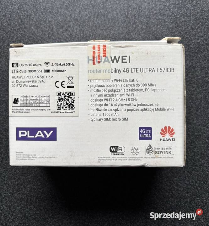 router mobilny HUAWEI E5783B230 Skierniewice sprzedam
