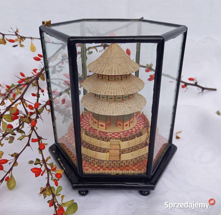 Japońska diorama z korka miniatura japońska Warszawa