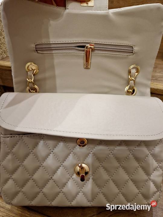 Torebka Chanel Classic Small Double beżowa Torby i torebki Września