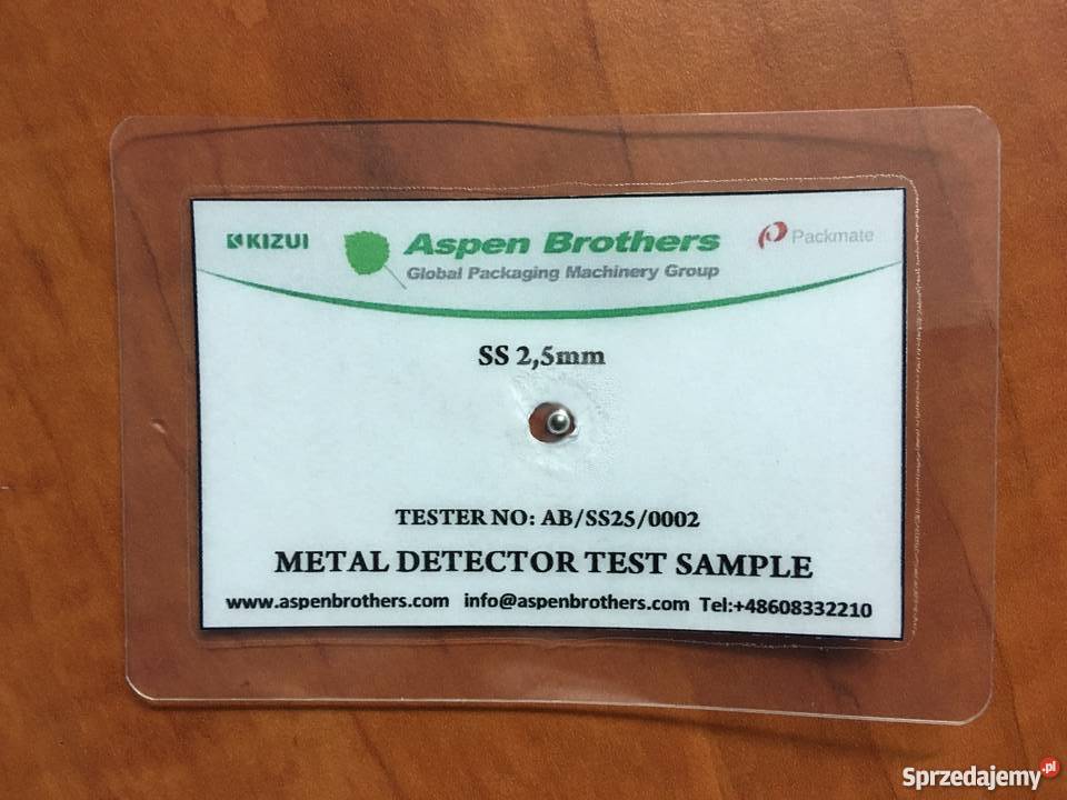 Testery do detektorów metali Certyfikat Faktura Brzoza