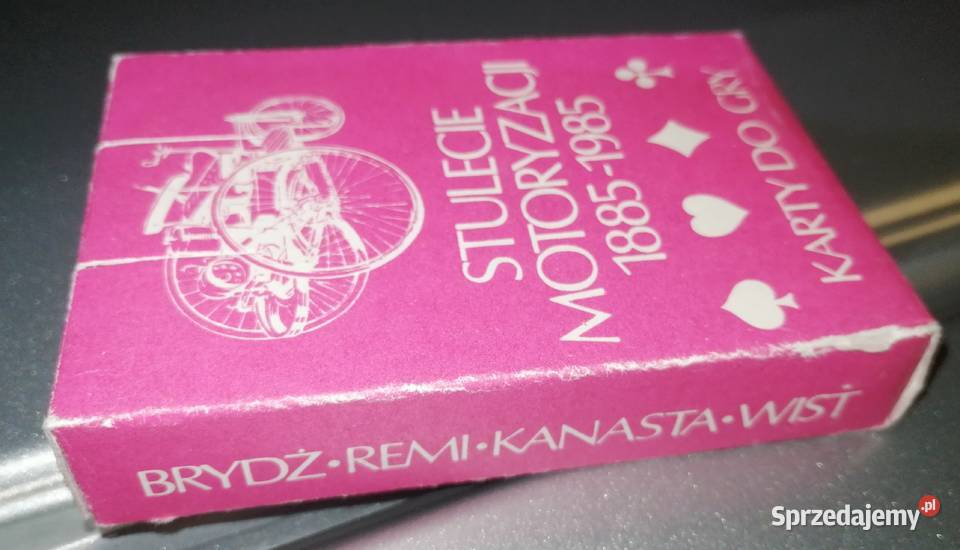 Karty do gry Stulecie Motoryzacji 1885 1985 PRL