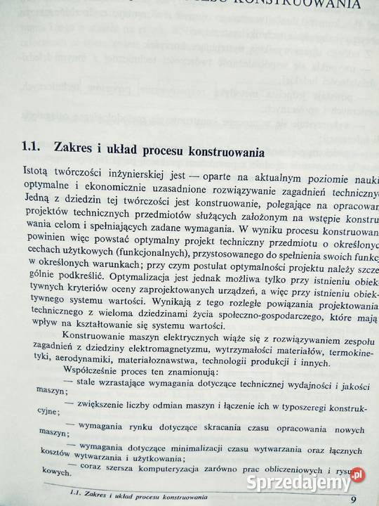 Konstrukcja maszyn elektrycznych książki sprzedam