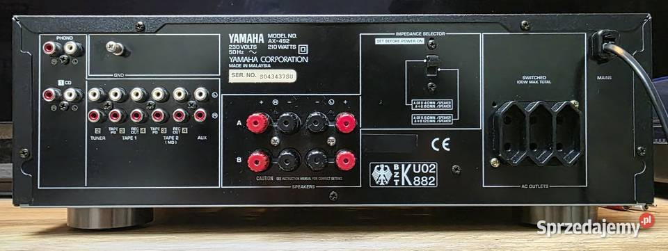 YAMAHA AX492 REWELACYJNY WZMACNIACZ STEREO Tarnów