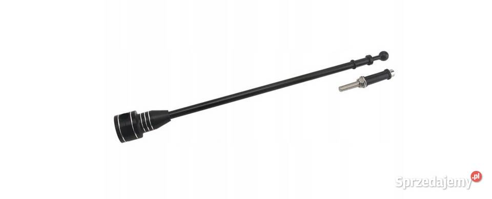 Maszt motocyklowy czarny z flagą Polski śląskie Sosnowiec