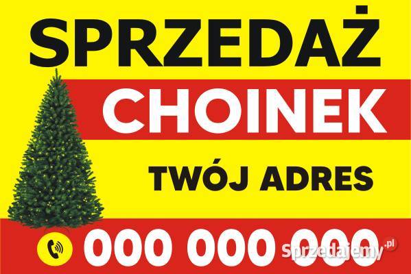 BANER SPRZEDAŻ CHOINEK SPRZEDAM CHOINKI wzory