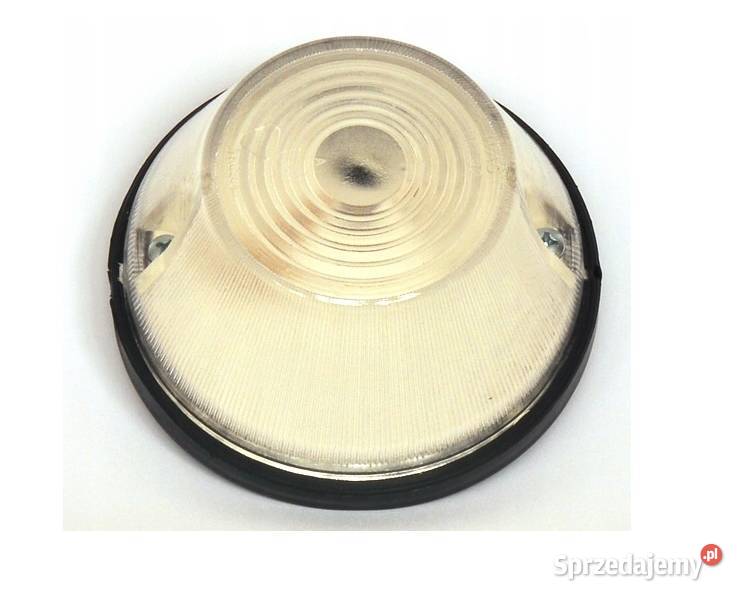 LAMPA POZYCYJNA PRZEDNIA OKRĄGŁA BIAŁA lubelskie Chełm