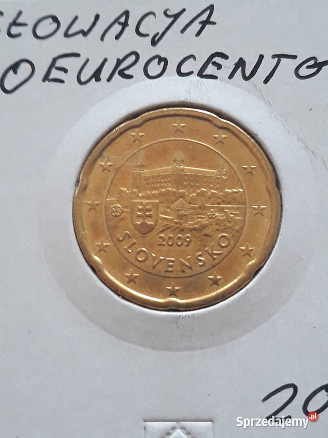 20 Eurocentów Słowacja 2009 r mennicza Konin