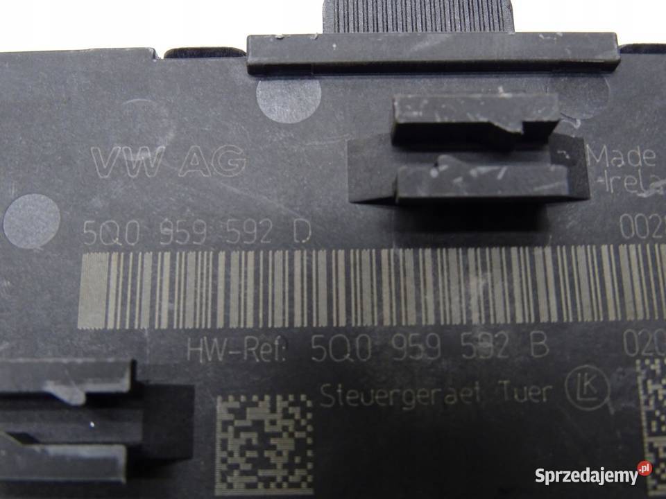 MODUŁ STEROWNIK DRZWI PRAWY PRZÓD 5Q0959592D VW sprzedam