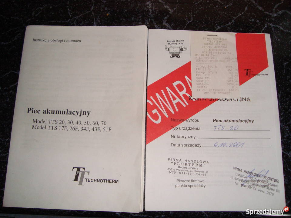 Piec akumulacyjny Technoterm TTS 20 mało używany