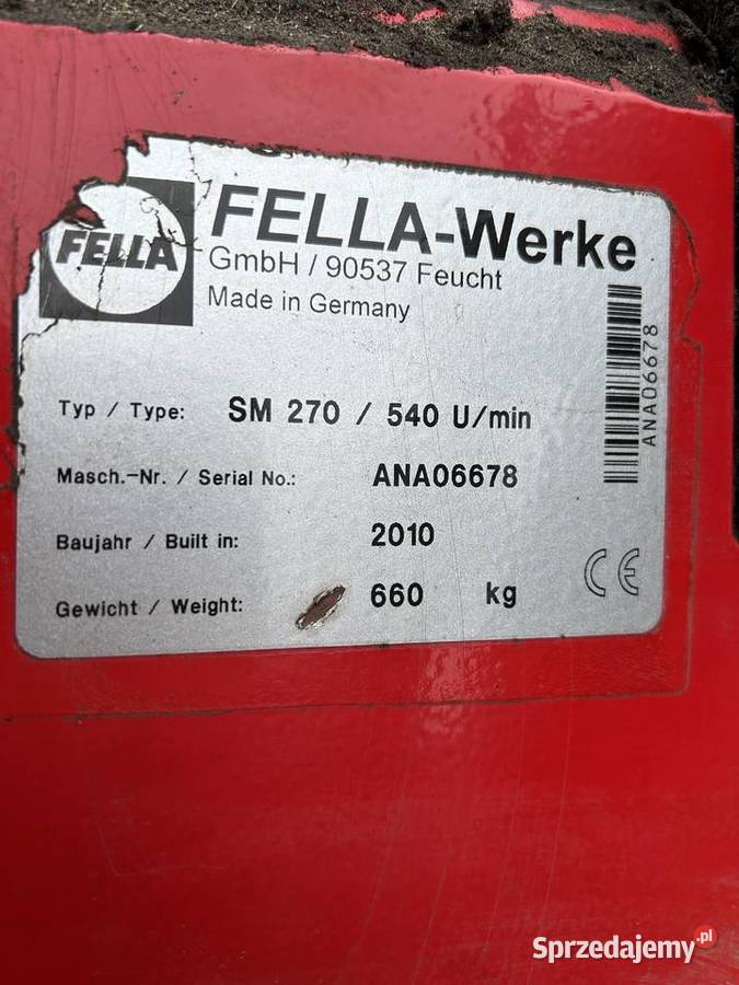 Kosiarka dyskowa FELLA SM 270 Kawęczyn