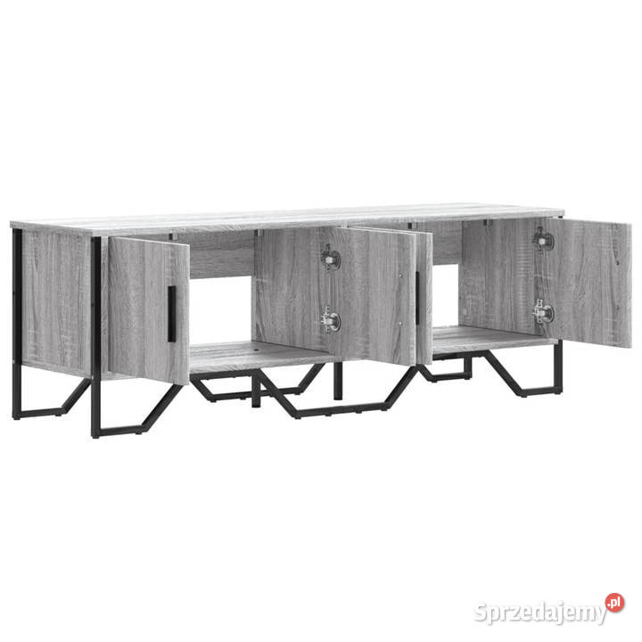 Szafka pod TV szary dąb sonoma 122x34x41 mazowieckie Warszawa