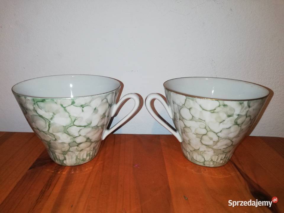 Stara porcelana PRL Włocławek 2 filiżanki proj mazowieckie Warszawa