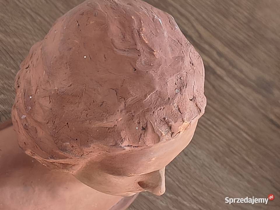 rzeźba figurka popiersie kobiety glina mazowieckie Piotrówek