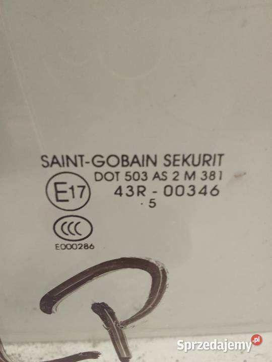 Szyba Drzwi Lewych Przednich Mercedes Eclass sprzedam