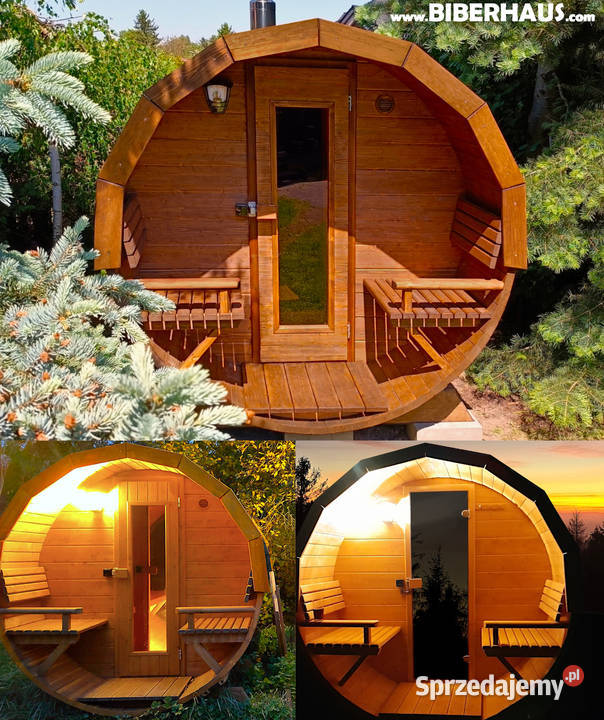 SAUNA Ogrodowa 400 OKNO 100 PRZEDSIONEK Beczka Nowy Targ