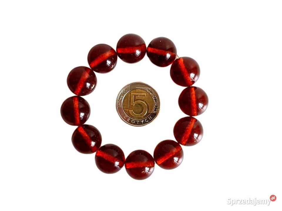 7425 Bursztynowe WiśniowoHerbaciane Kule Bransoletki Kędzierzyn-Koźle sprzedam