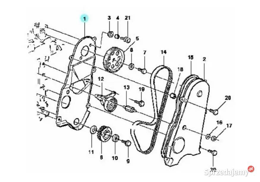Osłona paska rozrządu DAEWOO ESPERO osobowe Szczecin
