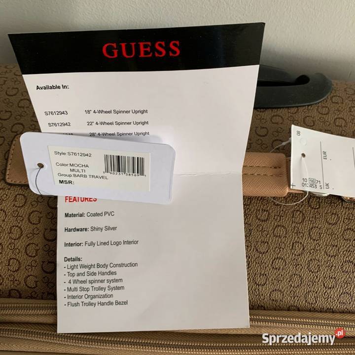 Walizka podróżna Guess Torby, plecaki i walizki wielkopolskie Poznań