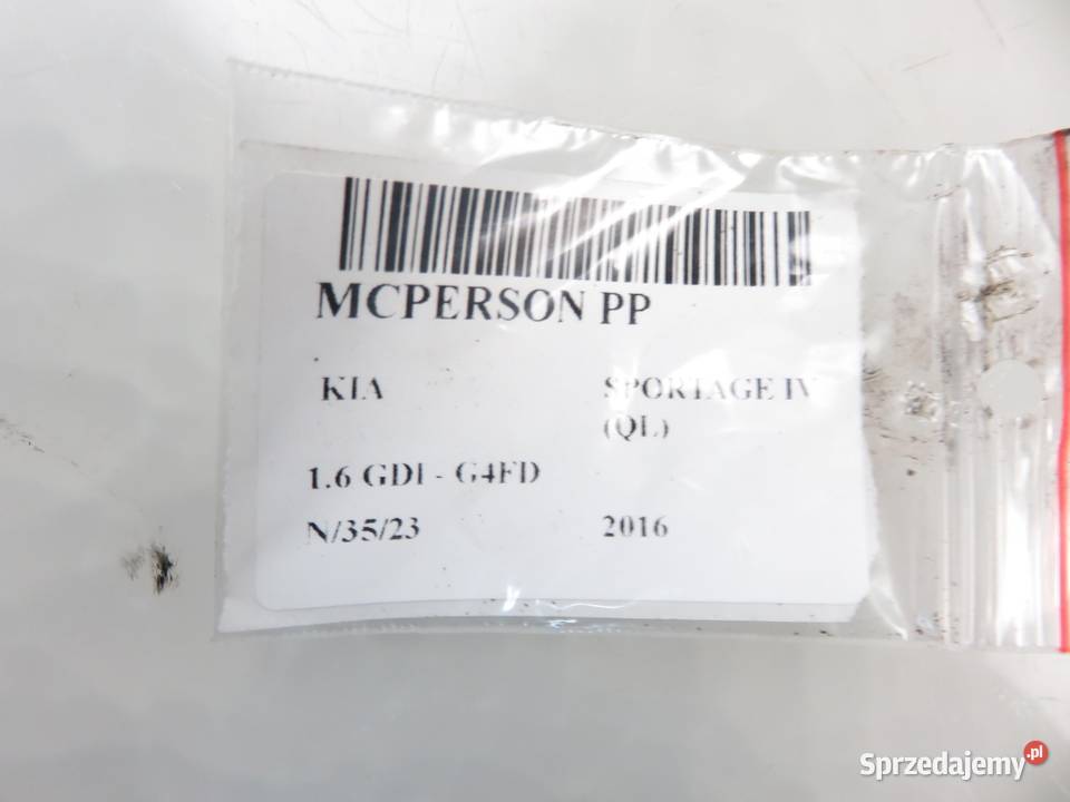 MCPERSON PRAWY PRZEDNI KIA SPORTAGE IV 16 GDI