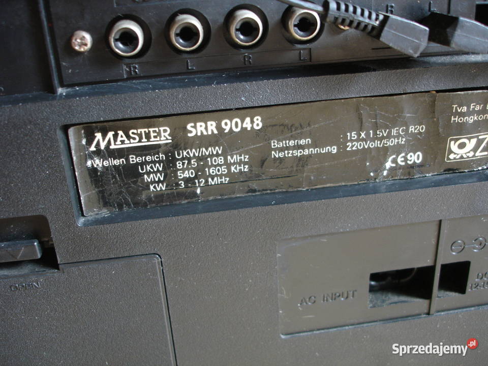 Radiomagnetofon MASTER SRR9048 lubuskie sprzedam
